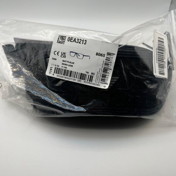 Emporio Armani Rectangular Matte Blue Mens Glasses Frames EA3213 - Picture 2 of 7